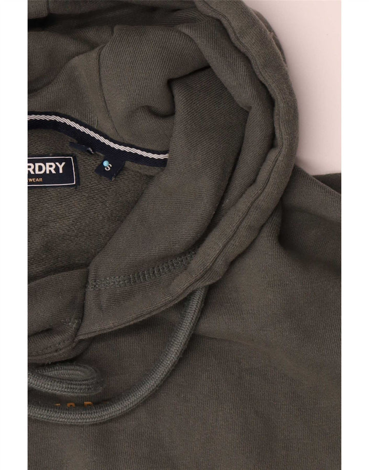 Superdry Ανδρικό Hoodie Jumper Μικρό Χακί Βαμβακερό