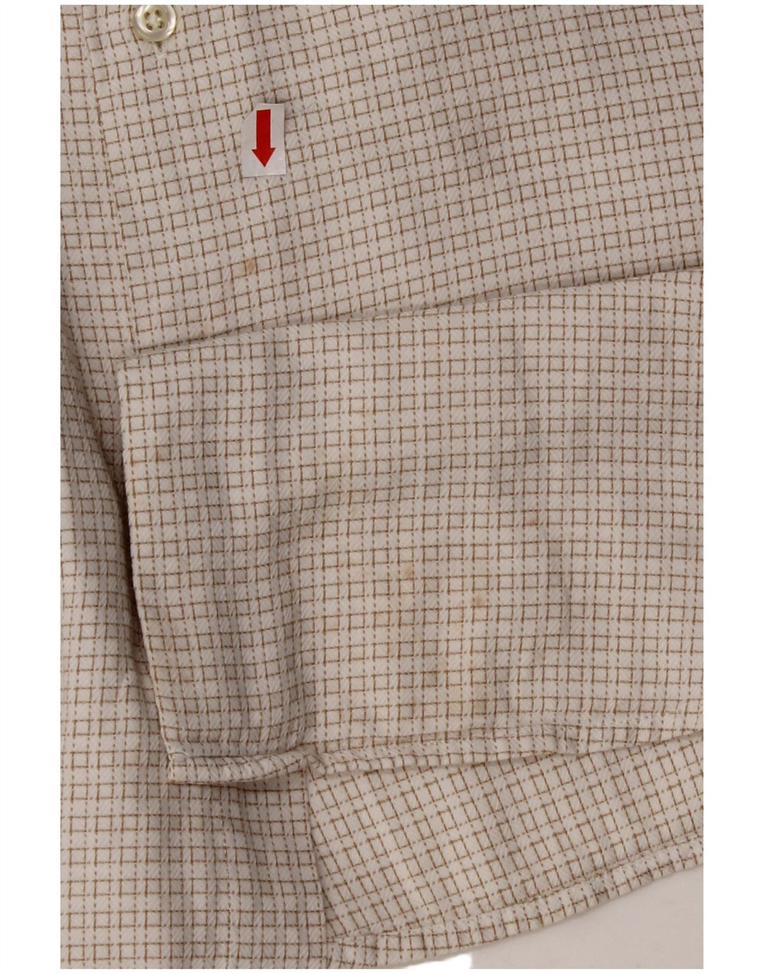 PAL ZILERI Ανδρικό πουκάμισο μέγεθος 40 15 3/4 Medium Off White Gingham