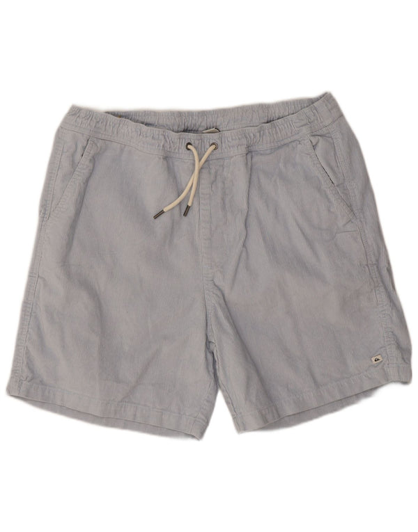 Quiksilver Mens Corduroy Shorts Medium W32 Blue Cotton