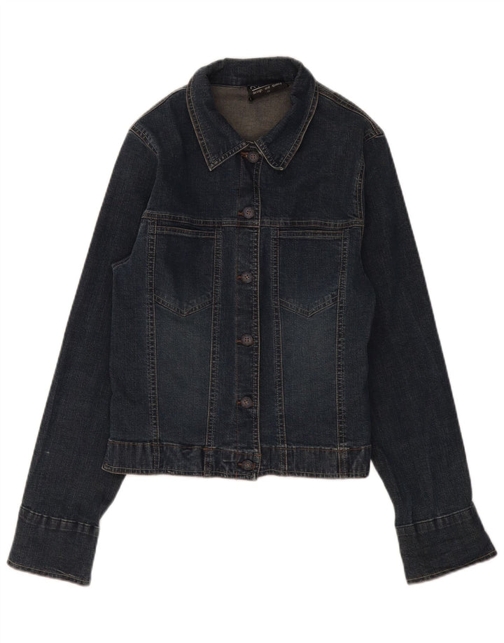 SASHA Γυναικείο Τζιν Μπουφάν UK 12 Medium Navy Blue