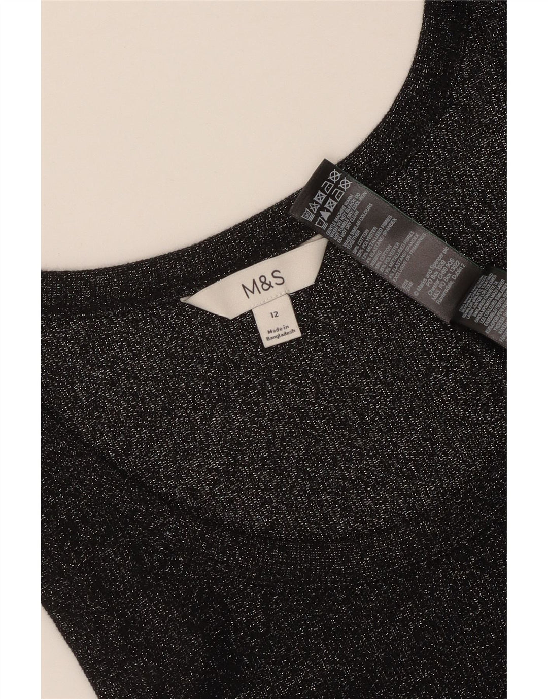 Γυναικείο γιλέκο Marks & Spencer UK 12 Βαμβακερό μεσαίο μαύρο