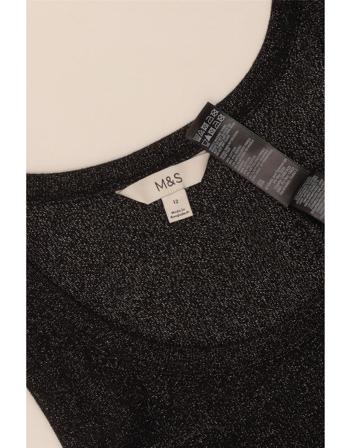Γυναικείο γιλέκο Marks & Spencer UK 12 Βαμβακερό μεσαίο μαύρο
