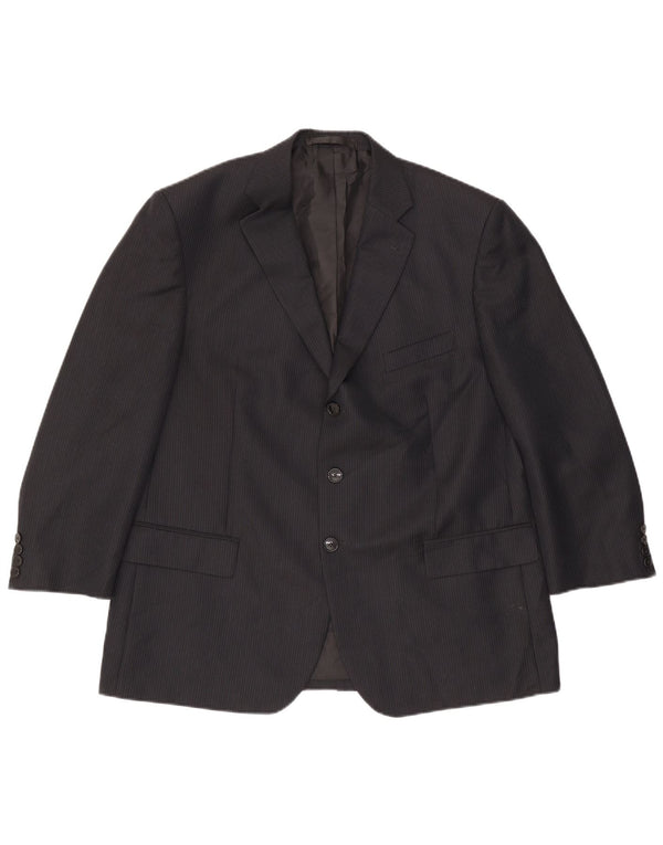 Marks & Spencer Ανδρικό μπουφάν blazer UK 44 XL Navy Blue Pinstripe