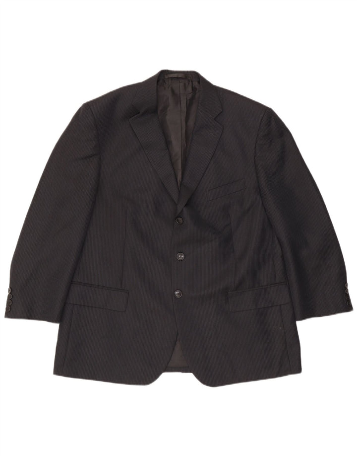 Marks & Spencer Ανδρικό μπουφάν blazer UK 44 XL Navy Blue Pinstripe