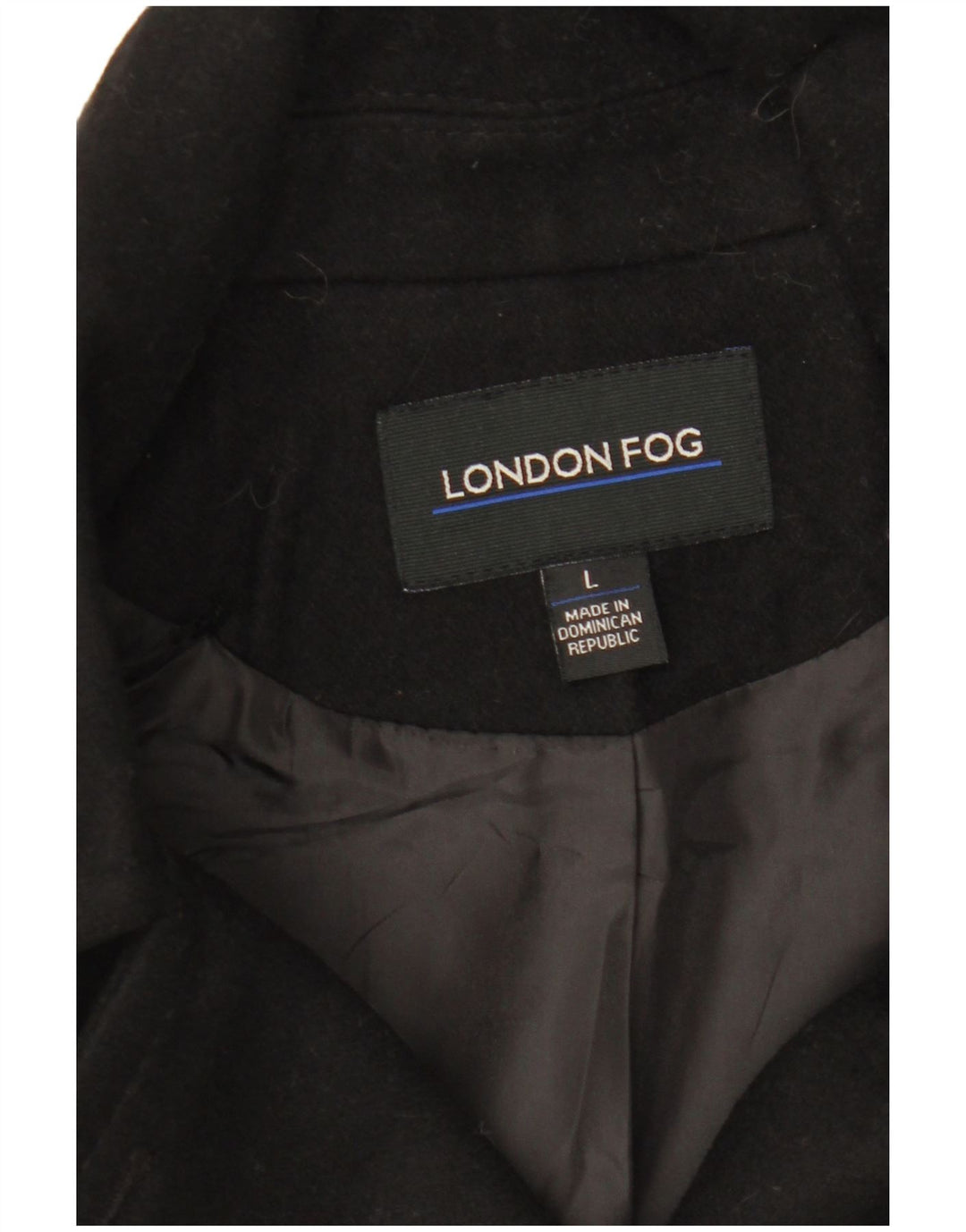 LONDON FOG Γυναικείο παλτό μπιζελιού UK 16 Large Μαύρο