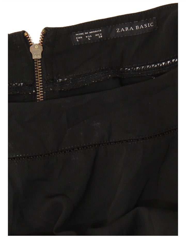 Γυναικεία μπλούζα ZARA Top UK 16 Large Black