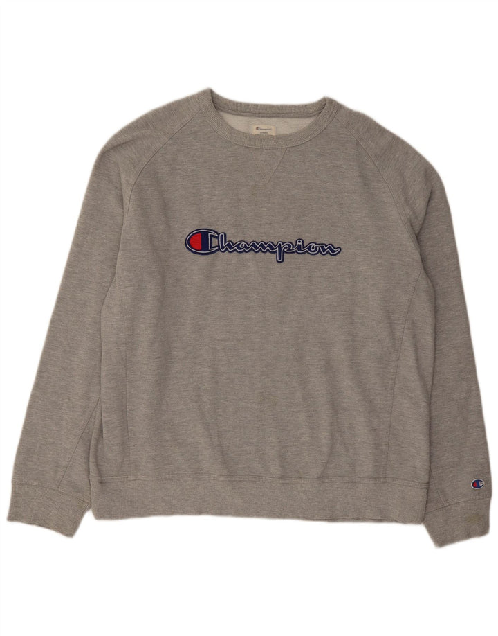 Ανδρική γραφική φούτερ Champion Jumper 2XL Grey Flecked
