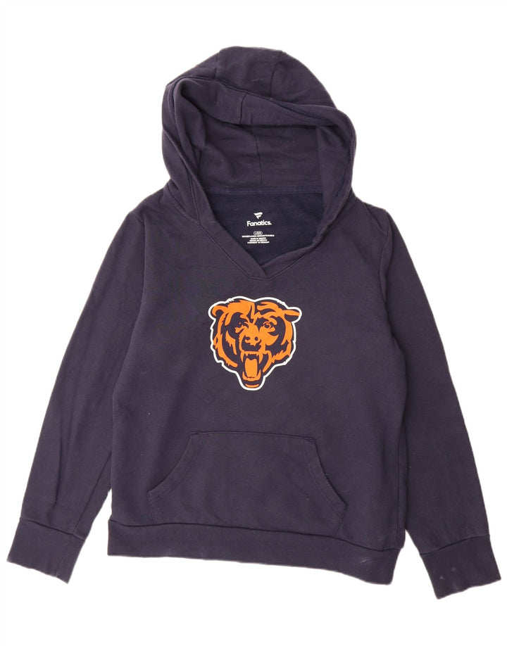 FANATICS Γυναικεία Chicago Bears Graphic Hoodie Jumper UK 16 Large Navy Blue