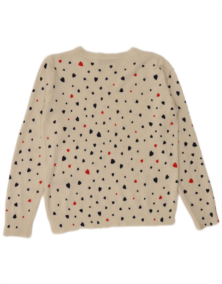 Marks & Spencer Γυναικείο πουλόβερ με λαιμόκαυστο UK 12 Medium White