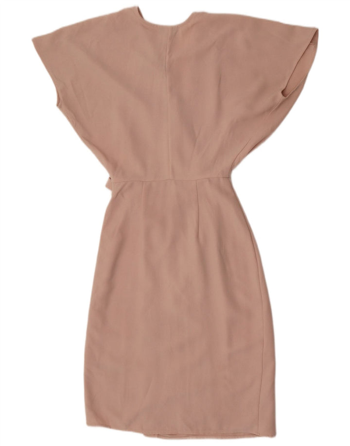 Topshop Γυναικείο φόρεμα με ρολό UK 6 XS Beige Polyester