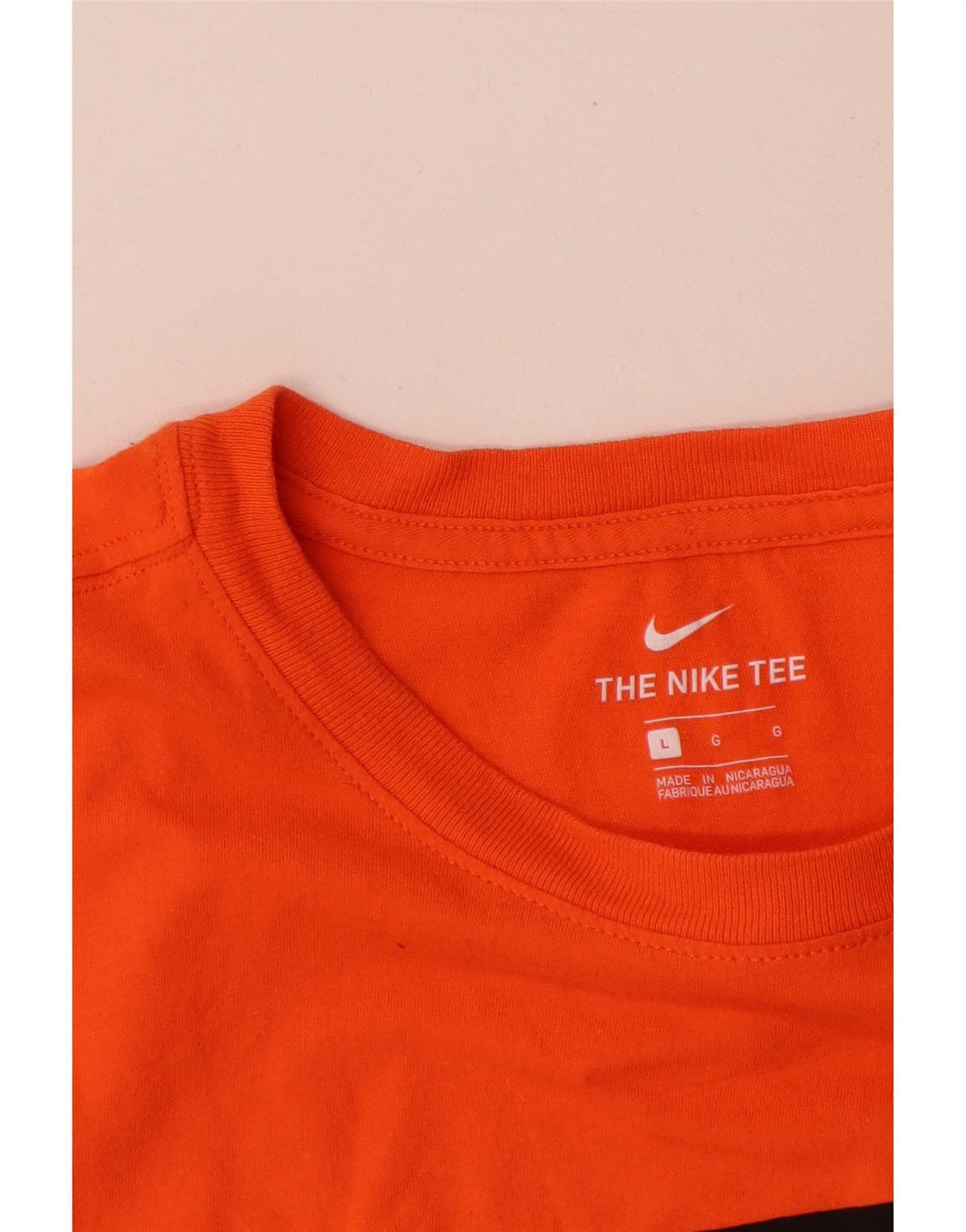 Ανδρικό γραφικό μπλουζάκι Nike, μεγάλο πορτοκαλί βαμβακερό