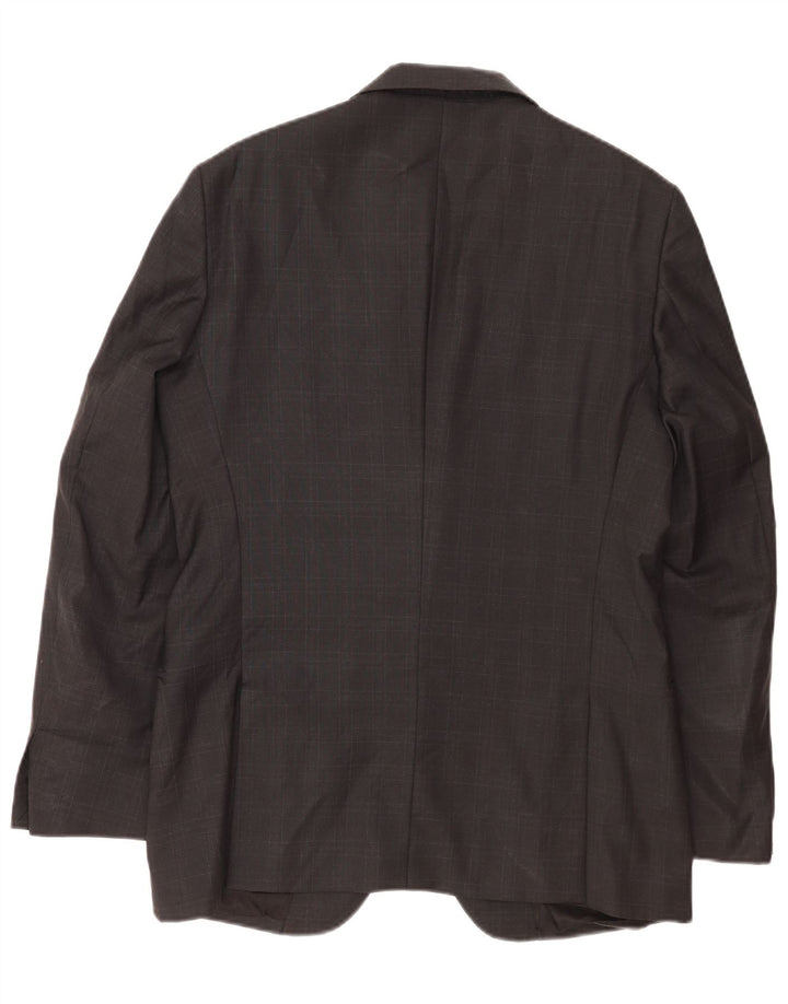 Calvin Klein Ανδρικό σακάκι με 2 κουμπιά σακάκι IT 50 Large Grey Check Wool