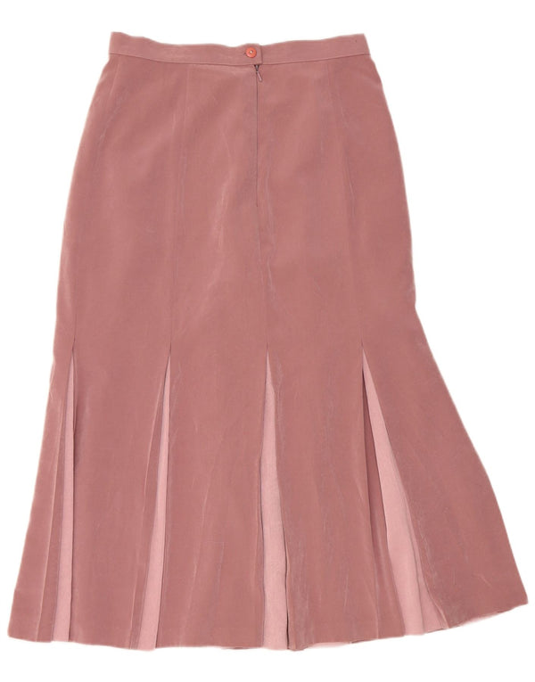Jaques Vert γυναικεία πλισέ A-Line φούστα UK 14 Medium W28 Pink Colourblock
