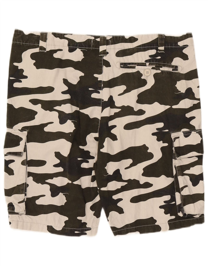 Ανδρικό σορτς Cargo French Connection W34 Large Khaki Camouflage