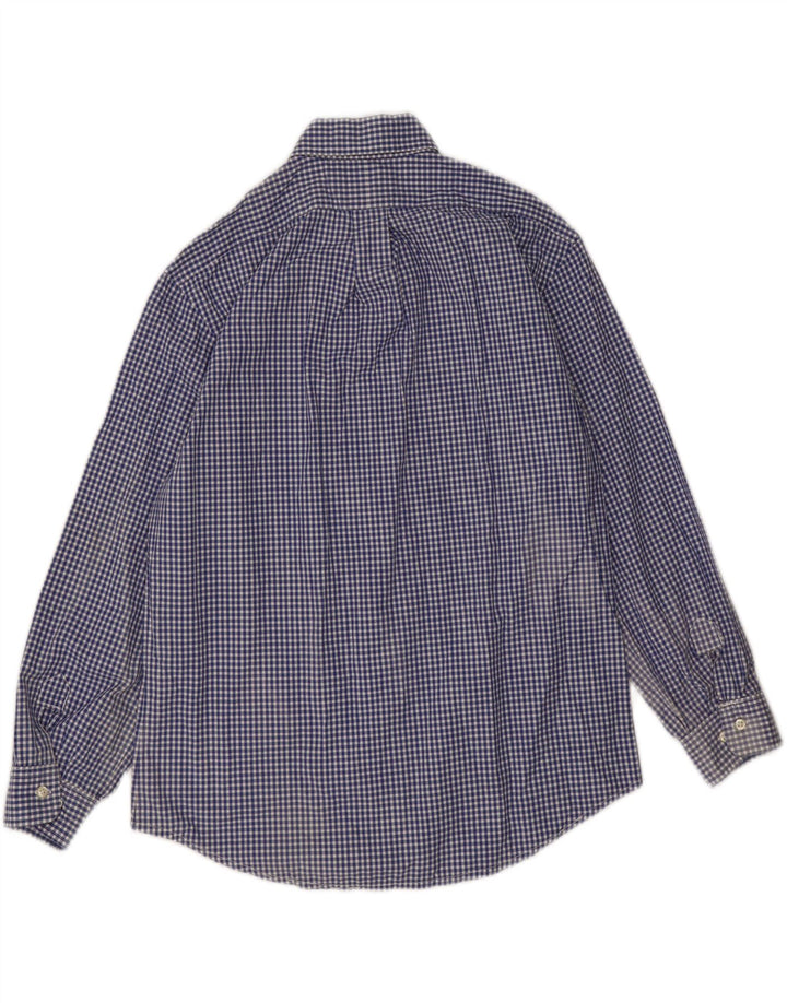 Polo Ralph Lauren Ανδρικό πουκάμισο 39 15 1/2 Medium Navy Blue Gingham
