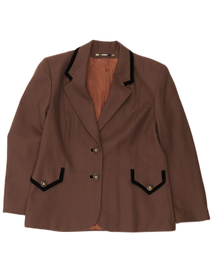 Dorene γυναικείο μπουφάν blazer UK 18 XL καφέ νέο μαλλί