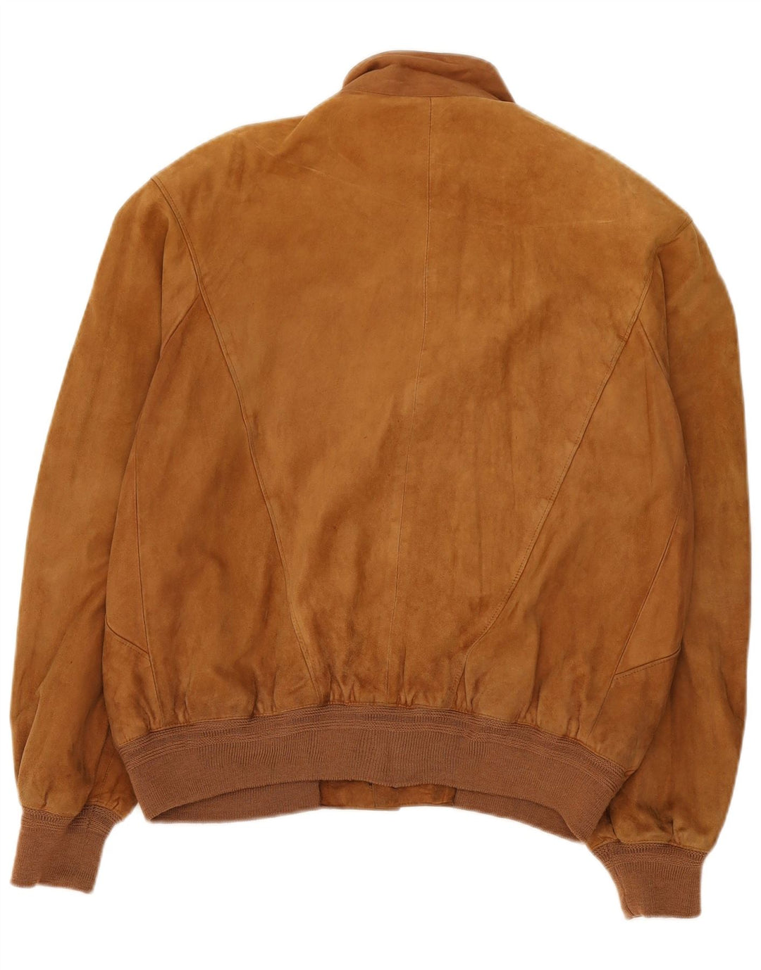 Vintage Ανδρικό Suede Bomber Jacket IT 50 Large Beige
