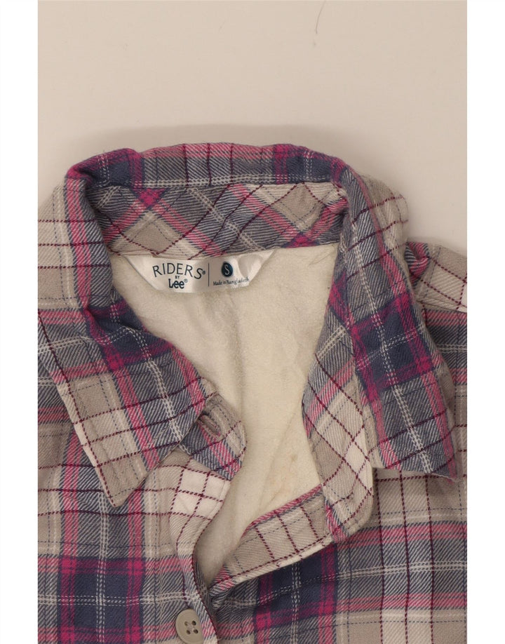 LEE Womens Riders Flannel Shirt UK 10 Small Multicoloured Check Vintage Lee and Second-Hand Lee from Messina Hembry 