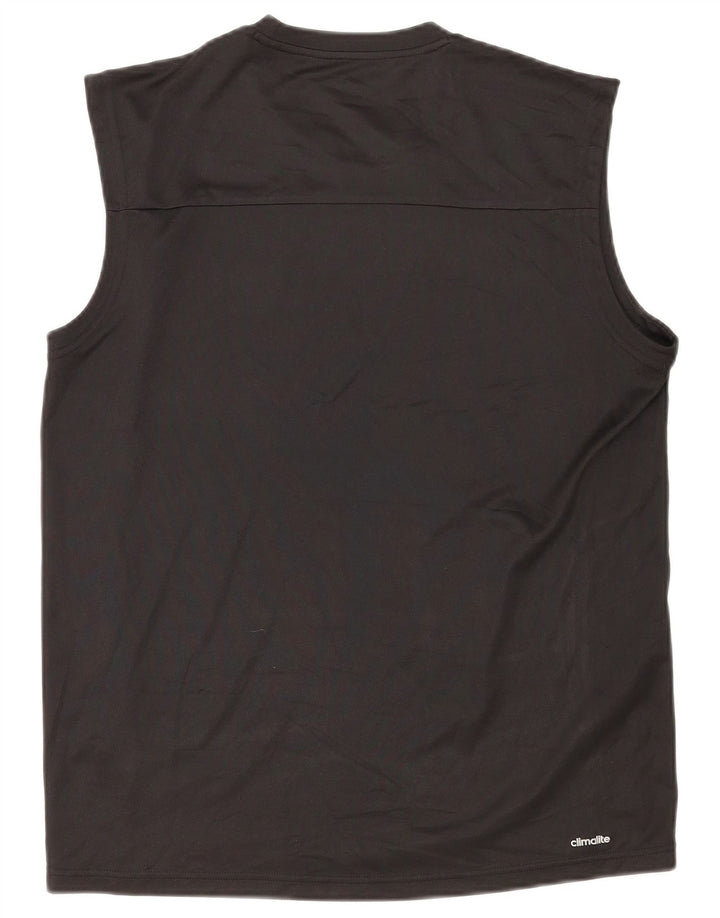Adidas Ανδρικό γιλέκο Climalite Top Large Μαύρο Πολυεστέρας