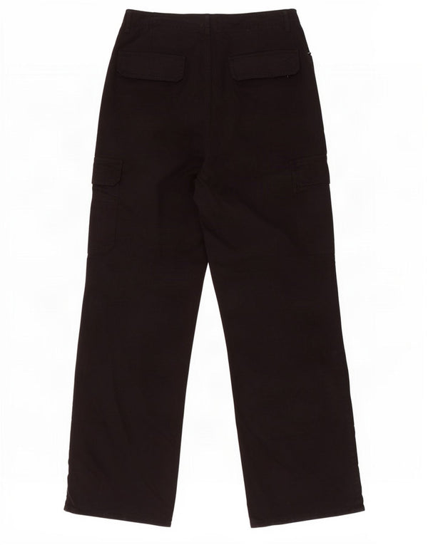 Zara Γυναικείο ίσιο παντελόνι Cargo EU 44 XL W34 L32 Μαύρο βαμβακερό
