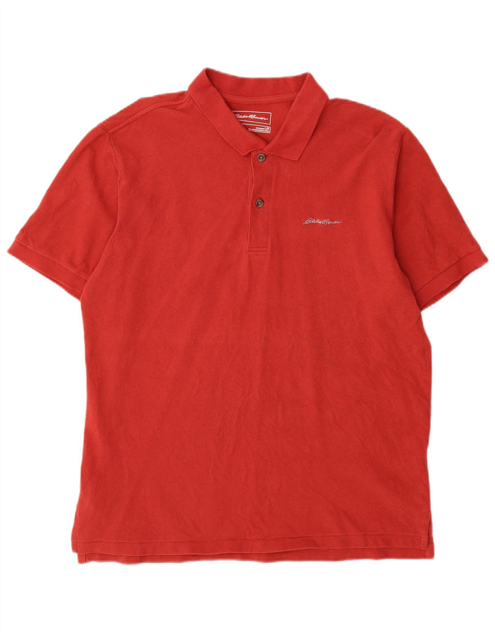 Ανδρικό πουκάμισο πόλο Eddie Bauer, μεγάλο κόκκινο βαμβακερό