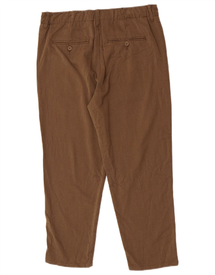Jack & Jones Ανδρικό παντελόνι Chino με καρφίτσες W30 L23 καφέ πολυεστέρας