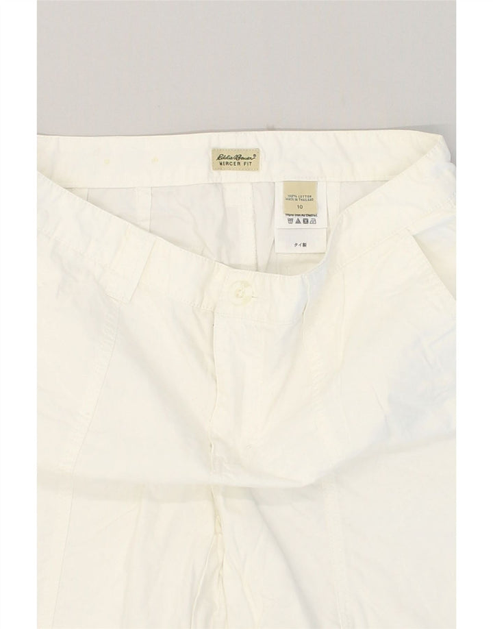 EDDIE BAUER Womens Chino Shorts US 10 Large W32 White Cotton | Vintage Eddie Bauer | Thrift | Second-Hand Eddie Bauer | Used Clothing | Messina Hembry 