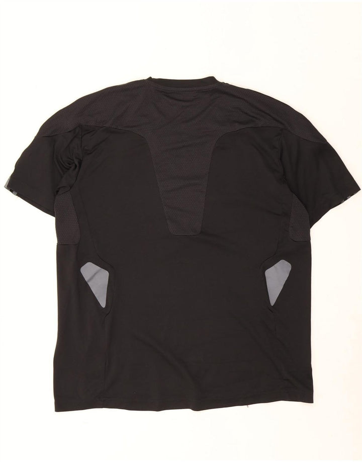 Ανδρικό T-Shirt Climalite Adidas Top XL Μαύρο Colourblock Πολυεστέρας