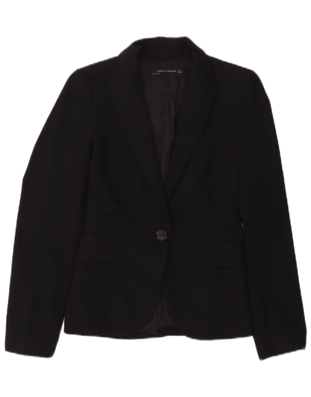 Zara Γυναικείο Μπουφάν μπλέιζερ με 1 κουμπί EU 34 2XS Μαύρο