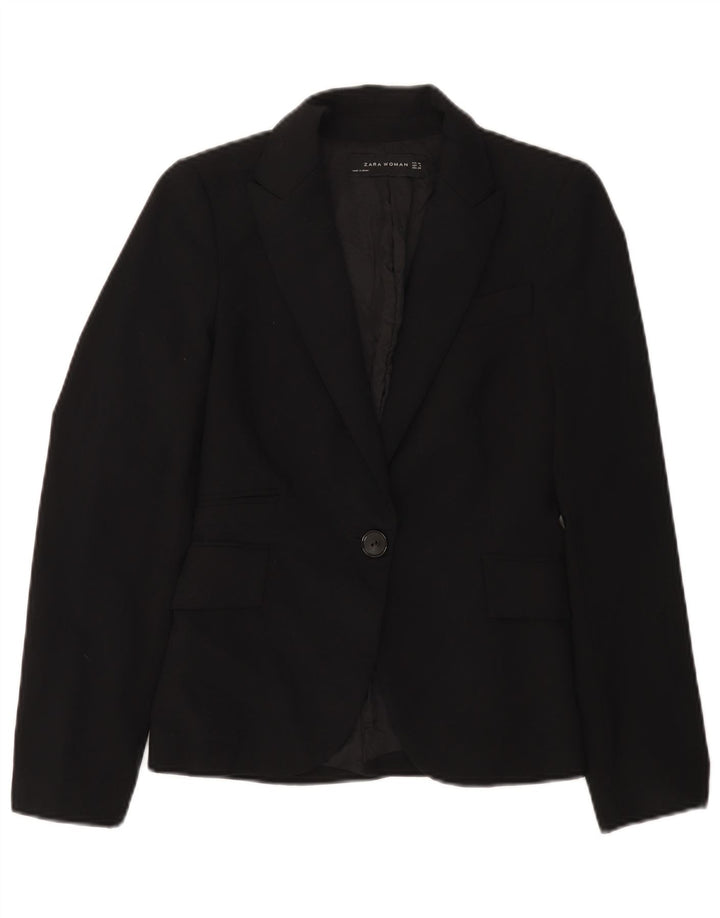 Zara Γυναικείο Μπουφάν μπλέιζερ με 1 κουμπί EU 34 2XS Μαύρο