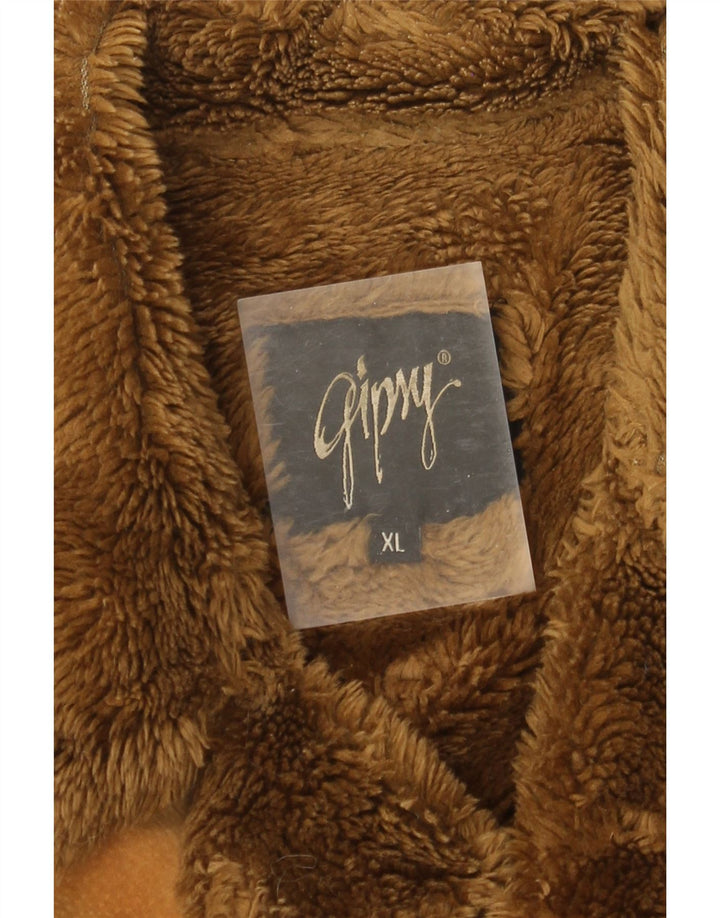 Gipsy Ανδρικό Shearling Jacket UK 42 XL καφέ