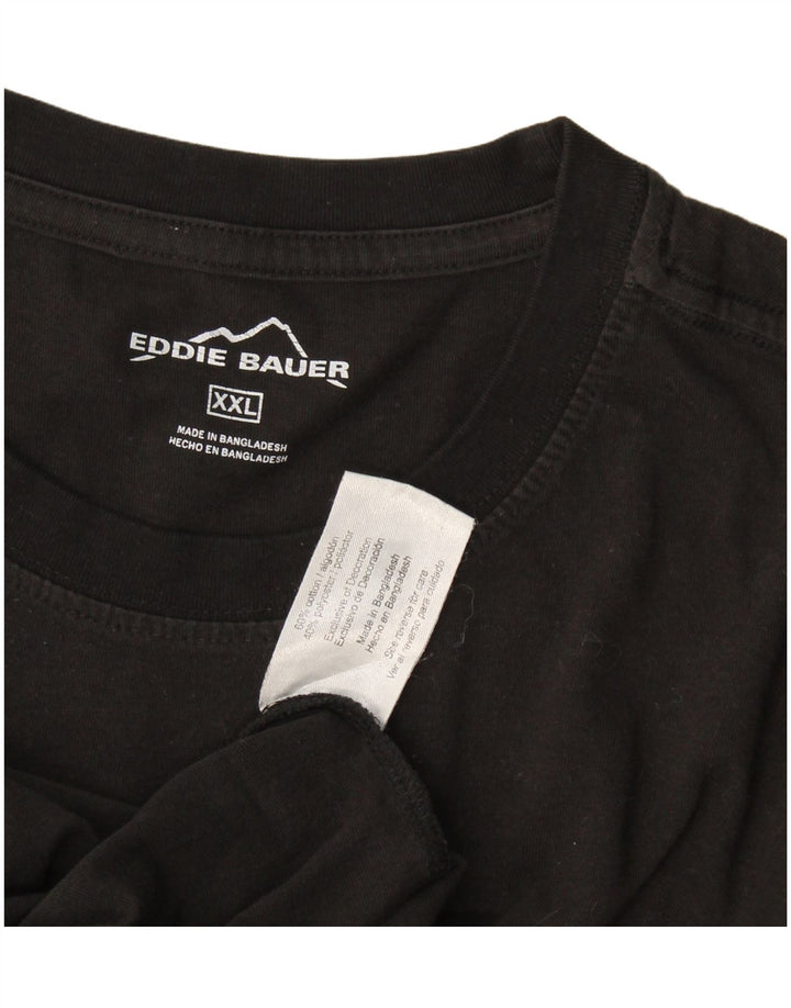Eddie Bauer Ανδρικό T-Shirt Top 2XL Μαύρο βαμβακερό