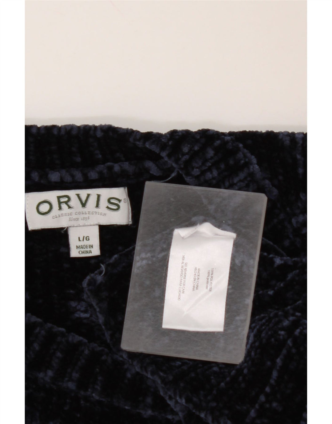 Γυναικείο πουλόβερ ORVIS Crew Neck Jumper UK 16 Large Navy Blue Polyester