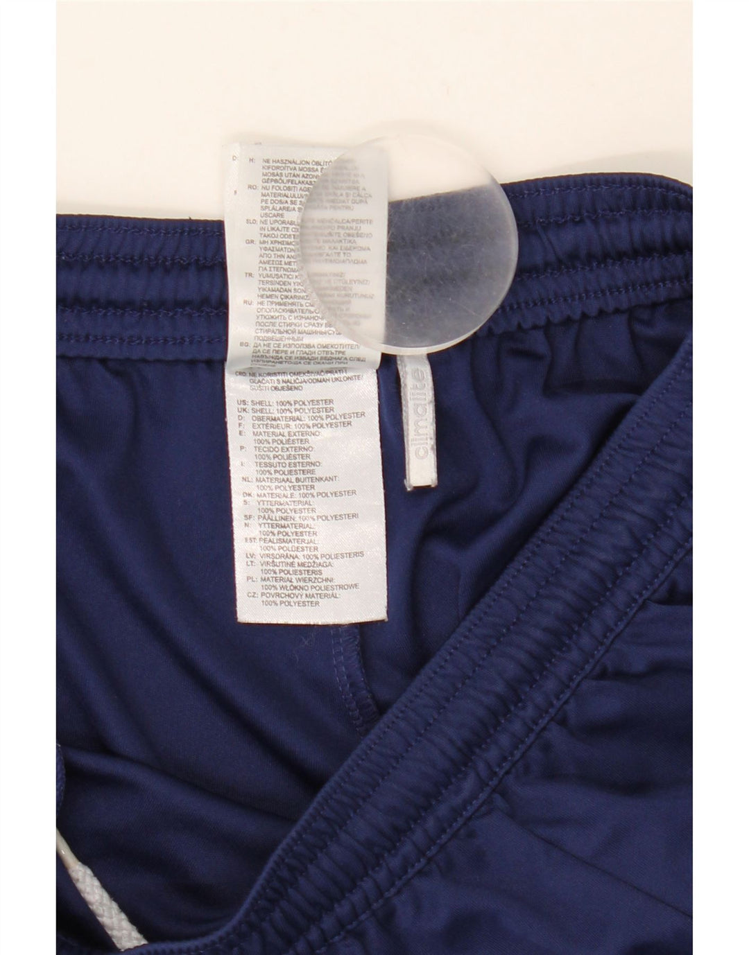 Ανδρικό αθλητικό σορτς Adidas Climalite Small Navy Blue Colorblock Πολυεστέρας