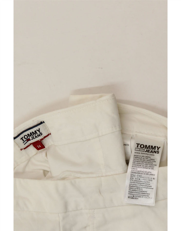 TOMMY HILFIGER Womens Chino Shorts W26 Small White Cotton Vintage Tommy Hilfiger and Second-Hand Tommy Hilfiger from Messina Hembry 