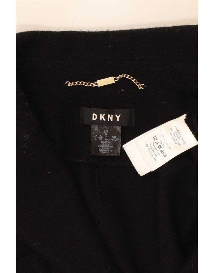 Γυναικείο πανωφόρι Dkny US 8 Μεσαίο μαύρο μαλλί