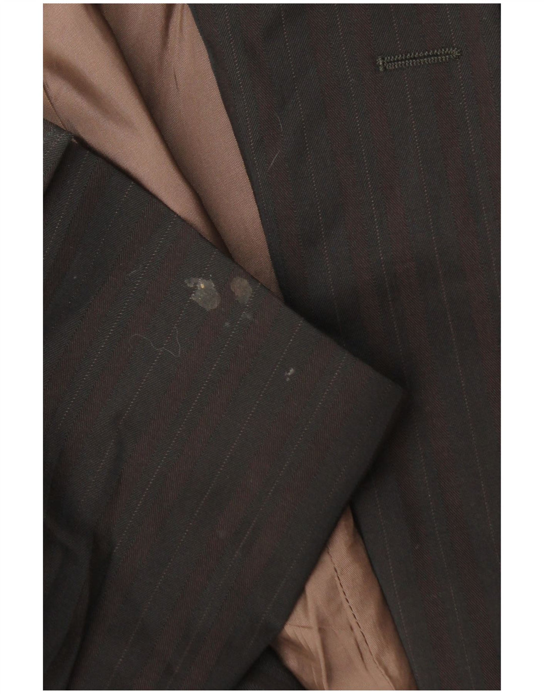 HUGO BOSS Ανδρικό σακάκι μπλέιζερ με 2 κουμπιά EU 58 4XL μαλλί με ρίγες καφέ