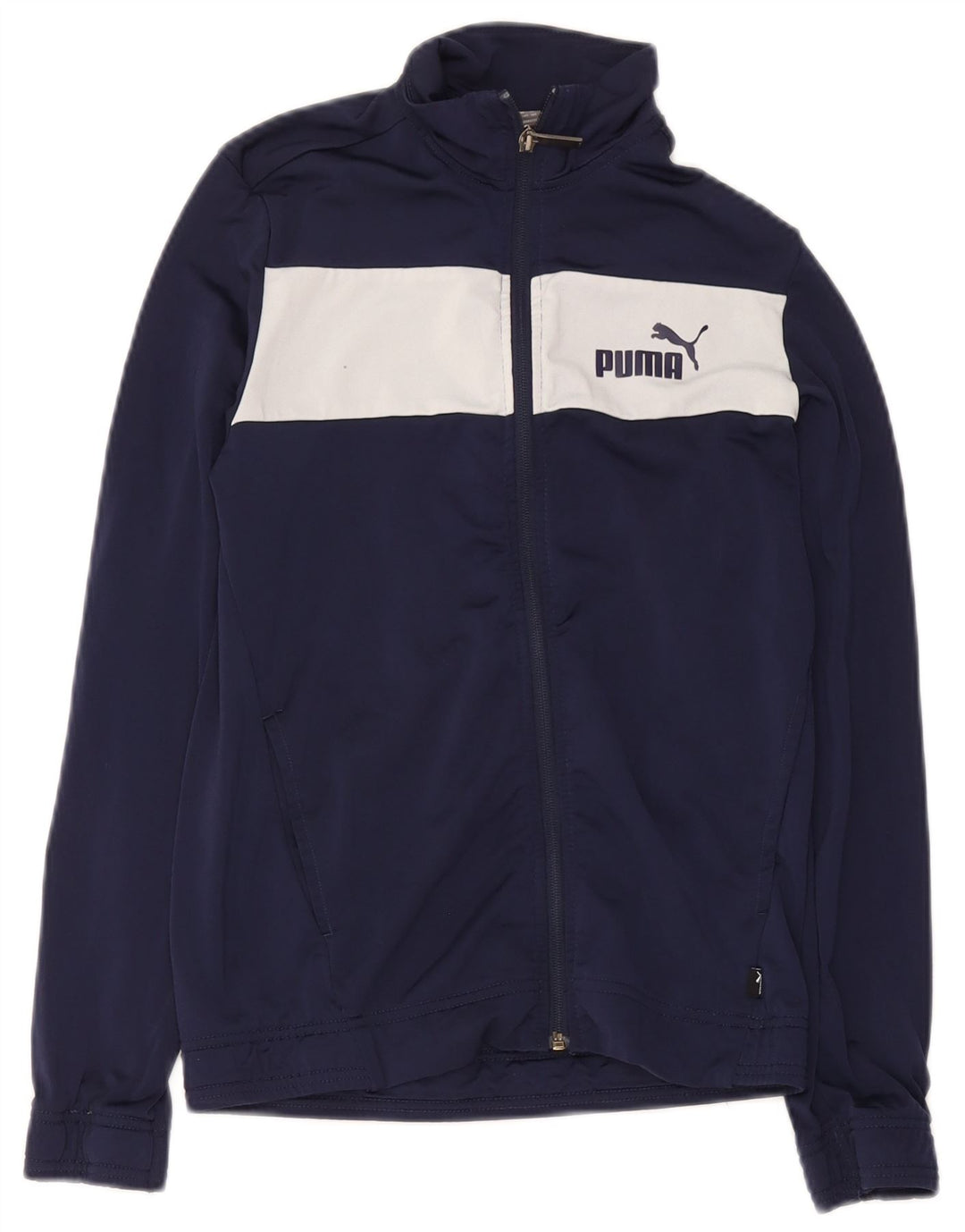 Puma Boys αθλητική φόρμα Top μπουφάν 13-14 ετών Navy Blue Colorblock Πολυεστέρας