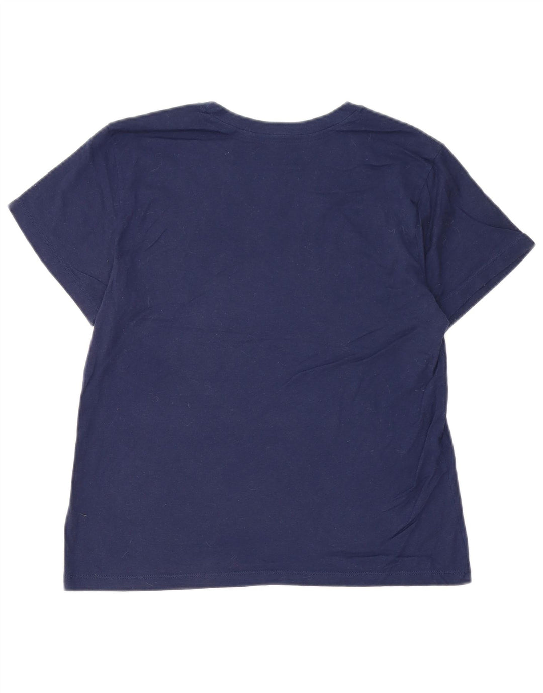 Γυναικείο T-Shirt CHAMPION Top UK 12 Medium Navy Blue