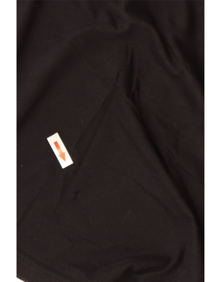 Fred Perry Ανδρικό T-Shirt Top μεγάλο μαύρο βαμβακερό