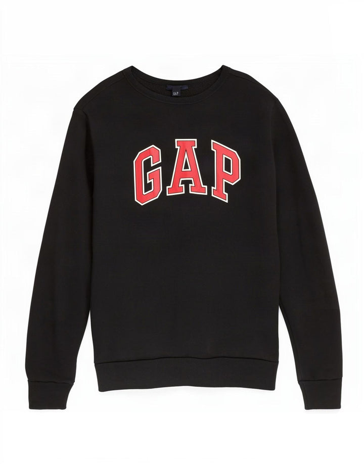 Ανδρικό γραφικό φούτερ Gap Jumper μεγάλο μαύρο βαμβακερό