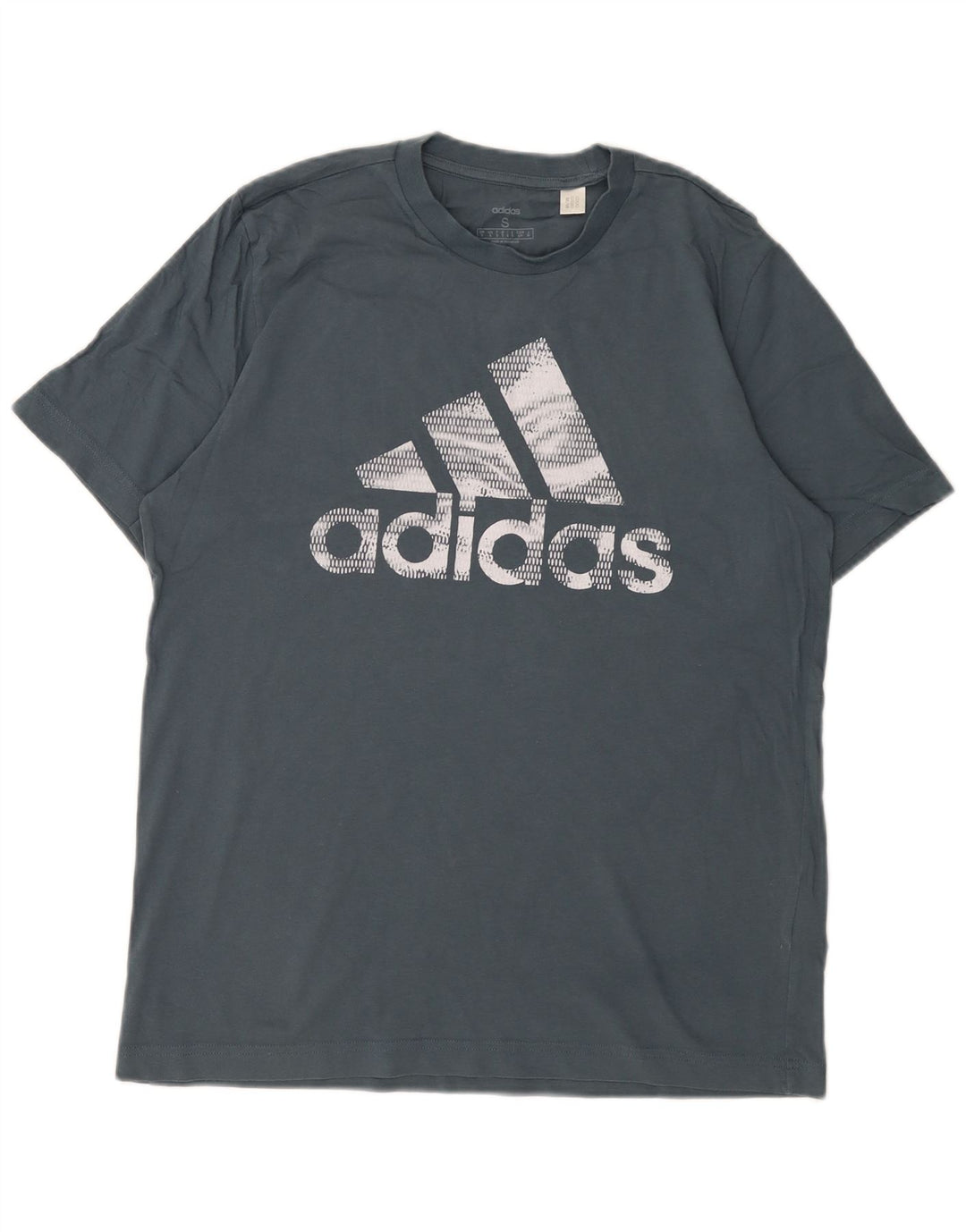 Ανδρικό γραφικό T-Shirt Adidas Top Small Blue βαμβακερό