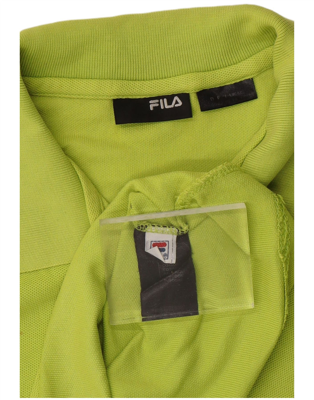 Γυναικείο πουκάμισο FILA Crop Polo UK 14 Μεγάλο πράσινο βαμβακερό