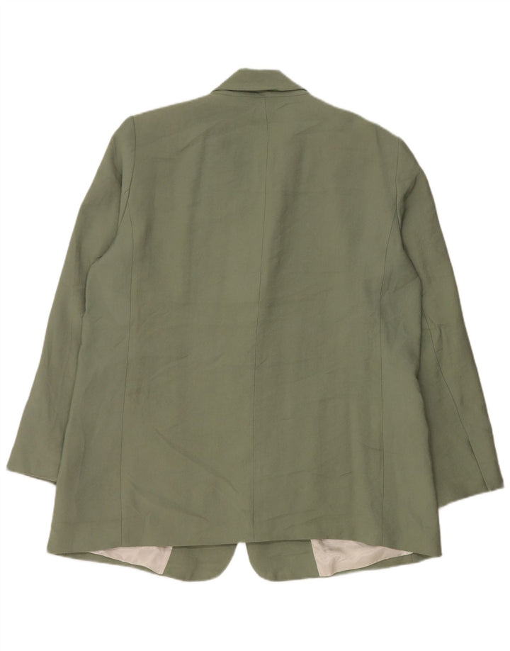 Zara Γυναικείο Μπουφάν Blazer UK 18 XL Green Modal
