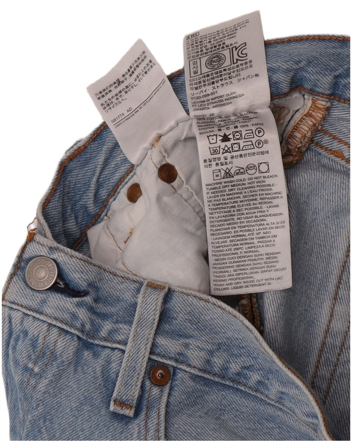 Γυναικείο σορτς Levi's 501 τζιν W28 μεσαίο μπλε βαμβακερό