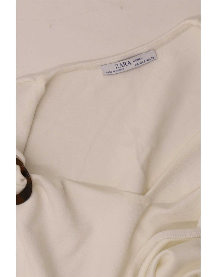 Zara γυναικείο αμάνικο κορμάκι UK 8 Small White