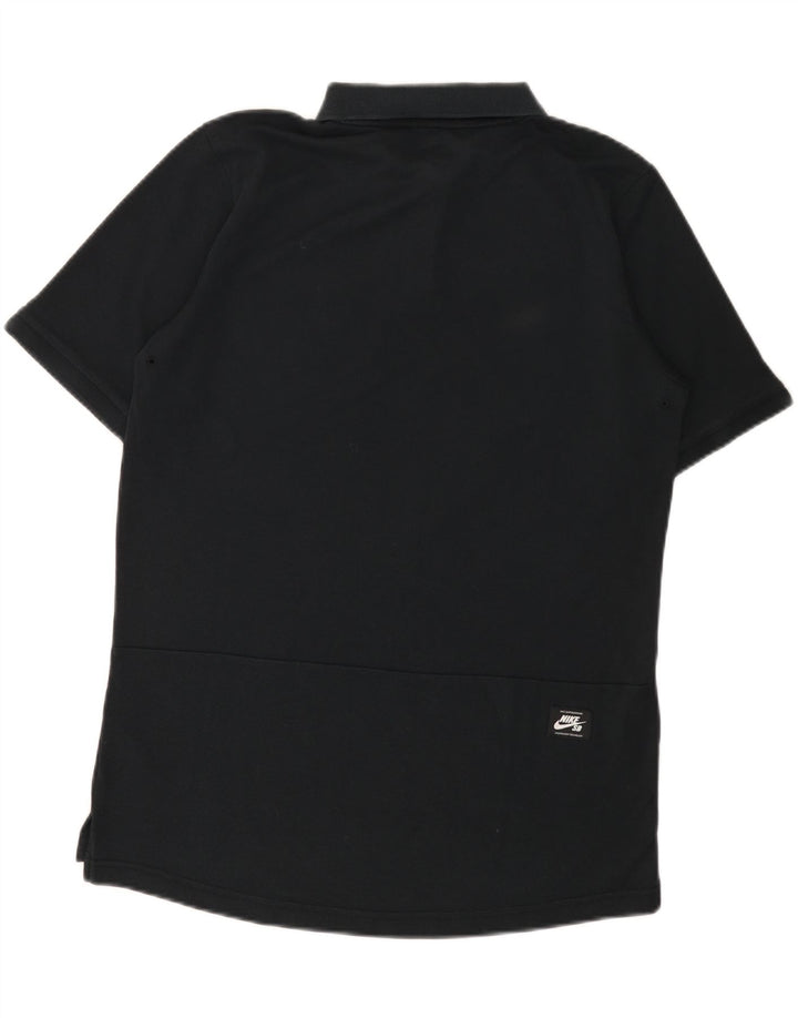 Ανδρικό μπλουζάκι πόλο Nike Dri Fit, μεσαίο μαύρο βαμβακερό