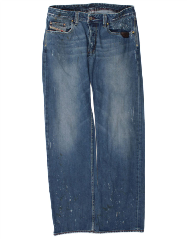 Ανδρικό Diesel Distressed Straight Jeans W34 L34 Μπλε βαμβακερό