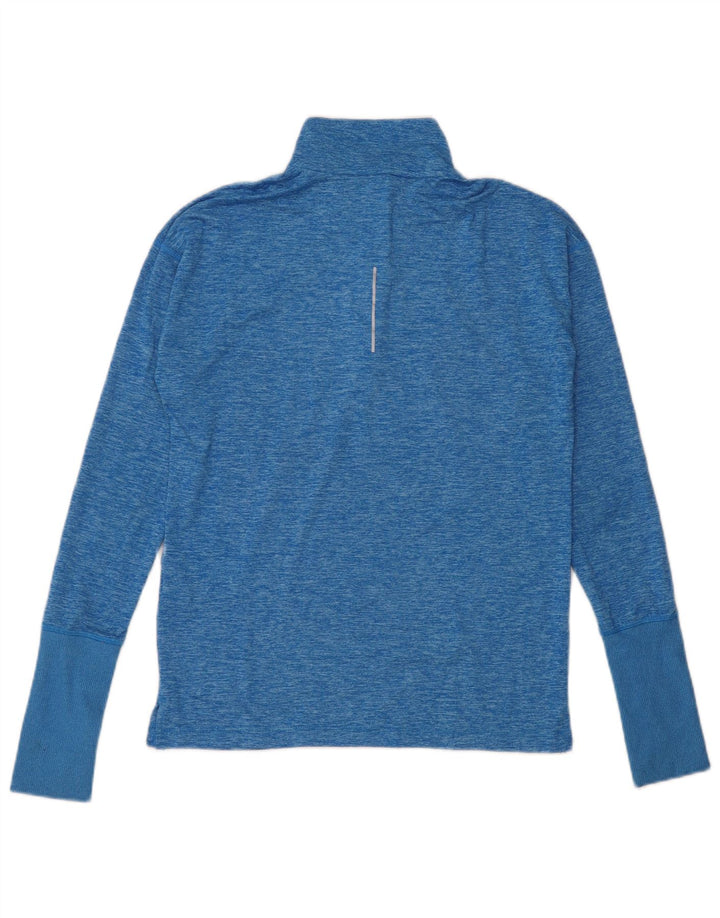 Nike γυναικείο Dri Fit Oversized τοπ μακρυμάνικο UK 6 XS μπλε πολυεστέρας