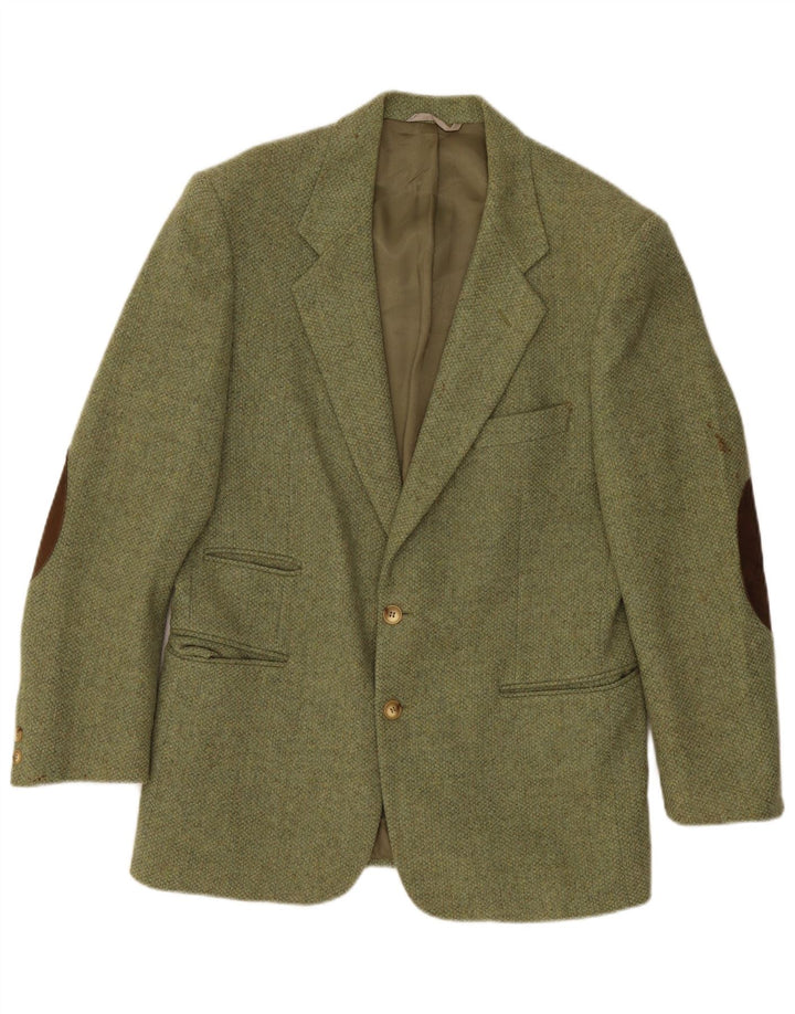 Belfe Ανδρικό μπουφάν blazer 2 κουμπιών IT 50 μεγάλο πράσινο μαλλί